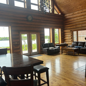 Front lake log chalet